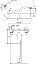 ��������� ��� ����������� RAVAK Suzan SN 041.00/100