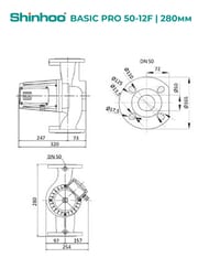 ����� �������������� SHINHOO BASIC PRO 50-12F, 1x230�, DN 50, ���������, 71241006