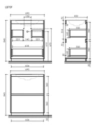 ����� ��� �������� SANCOS Libra Floor (690x450x840) ���������, ��� �����, ��� ��������� LB70FECH