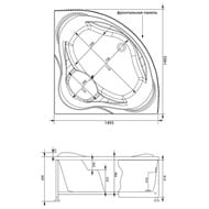 Панель фронтальная Aquanet MALTA NEW 150 149864