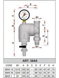 ������ FAR 3/4" �� ��� ��������, 300���, ���������� ����������, Max: 95 �C, 25 ���, FA 39A5 34