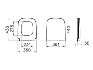 Сиденье для унитаза Vitra S20 с микролифтом, дюропласт, белый 177-003-009