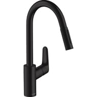 Смеситель Hansgrohe Focus M41 для кухни 240мм, вытяжной повортный излив черн матовый 31815670