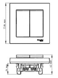 ����������� Systeme Electric ATLASDESIGN 2-��������� ����� 5 10�� � ����� ����� ATN000152