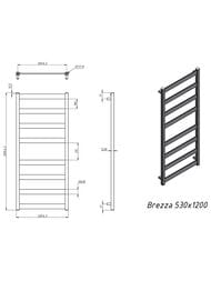 GROTA BREZZA ����������������� "�������" ������� 530x1200 RAL 9016 �������