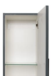 Шкаф-пенал La Fenice Cubo Grigio 30 см (300х300х1610) серый матовый FNC-05-CUB-G-30