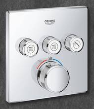 Смеситель Grohe Grohtherm SmartControl 29126000 термостат, 3 выхода, внешняя часть, хром