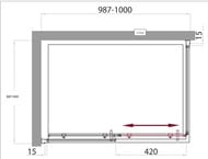   BelBagno Uno (10009001850) UNO-AH-1-100/90-C-Cr ,  /