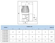 Предохранительный клапан STOUT 8 бар, для систем водоснабжения 3/4"x1" SVS-0030-008020