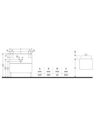 ����� ��� �������� Duravit Brioso (620�389�683) ���������, 2 �����, ����� ������ BR440601022