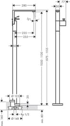 ��������� Axor Edge 46041000  ��� ����� ������������, ���������, �������� �������, ����