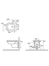 ���� ��������� Kerasan Waldorf 4125K1bi/cr*1 550�370�335 ��������� ��� ���������, �����