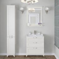 Зеркало AQUATON Леон 65 1A187102LBPS0 650x119x803 полка, цвет: дуб белый