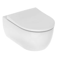 Инсталляция Geberit Duofix белая клавиша+Унитаз iCon без ободка+Сиденье Slim микролифт 500.300.01.I