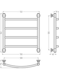 ������� ������+ ����������������� 500�500 (4 ����.) ������ �������, �������. �����. 3/4"