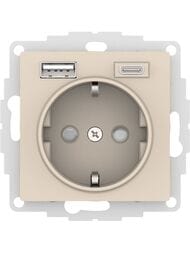 ������� Systeme Electric ATLASDESIGN 16� 2USB A+�, 5�/2,4�/3,0� 2�5�/1,5�, ��������, ���.ATN000232