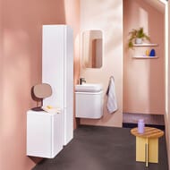 Тумба с раковиной Burgbad B.Me 500х640х340 подвесная, правая, 1 ящ, белый матовый SGUC050RF5981C0037