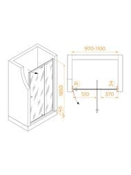 ������� ����� RGW Passage PA-02B NEW (1000�1850) ���������, ������ 6�� ����������/������ 41080200-14