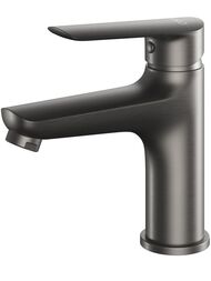 Смеситель для раковины ESKO Lagos Gun Metal LG26GM однозахватный, низкий излив, цвет: темно-серый — миниатюра 1