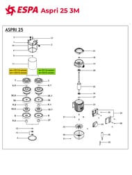 Поверхностный насос ESPA Aspri 25 3M 230 50 000131/STD 96450
