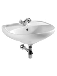 Раковина Jika LYRA 1427.1 (550х450х195) с отверстием под смеситель, перелив, белая 1427.1.000.104