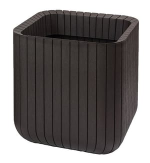 Кашпо KETER CUBE PLANTER M 50.5 л (40x40x40), коричневый