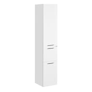 Шкаф-колонна AQUATON Инди 80 1A188603ND010 340х1647х320 подвесная, бельевая корзина, белый глянец