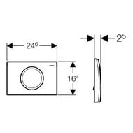 GEBERIT Delta 11 ������� �����, ����/����, �������, ����� (��� UP172, UP182) 115.120.11.1
