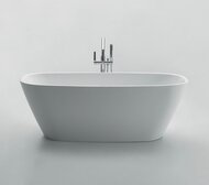 Ванна акриловая BelBagno BB72-1700-W0 1700х780х600 отдельностоящая, без перелива, д/к, цвет: белый