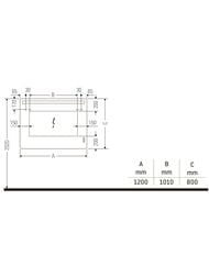 ������� Duravit Luv 1200�800 ��������� ����������, ������, ��������, ��������� LU965900000