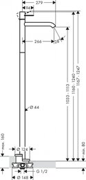 ��������� Axor Uno 38037000 ��� ����� ��������� �������������, ����