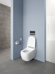 Унитаз подвесной Vitra V-Care Basic с сиденьем,антибактериал. покр.,с функцией биде 5674B003-6193