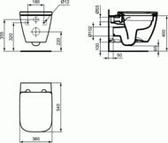Сиденье для унитаза Ideal Standard i life с микролифтом, быстросъемное, дюропласт, белый T468301