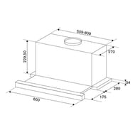 ������� Bertazzoni Modern (600�280) 600 �3/�, 272 ��, ����. KTE60MOD1C