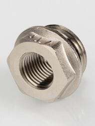 Футорка VALTEC  1/2"Н х 1/4"В с EPDM кольцом, латунь никелированная, VTr.585.N.0402