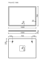 ������� SANCOS Palace (1000�700�25) � ����������, ��������� �����������, ����������� �����  PA1000