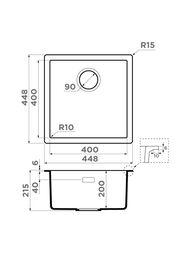 ����� Omoikiri YAMAKAWA 45 Integra-GR (448�448�215) ������������, ������ �������, ����� 4997252