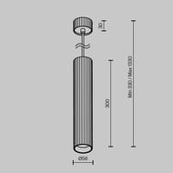 ��������� ���������� Maytoni Calipso (�������) P106PL-01-GU10-BS, 10��, IP20, GU10, ������