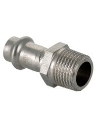 Пресс соединитель VALTEC 18х1/2"Н, нерж. сталь, VTi.901.I.001804