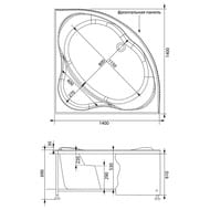 Панель фронтальная Aquanet PALAU 140 155868