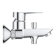 Смеситель для ванны Grohe BauLoop однозахватный, автоматический переключтель, хром 23602001