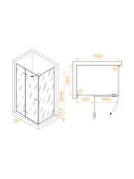 ������� ������ RGW Stilvoll SV-040B (1100�800�2000) �������., ������ �����. 8��/����. 353204018-14