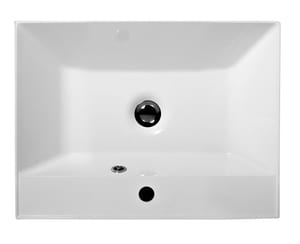 Умывальник мебельный BelBagno (600х450х140) искусственный мрамор, белый BB600/450-LV-MR-AST