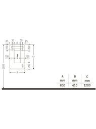 ������� Duravit Luv 800�1200 ��������� ����������, ������, ��������, ��������� LU966800000