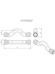 Пресс обвод VALTEC нерж. сталь 22х22 ВВ, VTi.971.I.002222