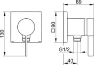 ��������� Keuco IXMO ������������, ��� ����, �������������, � ������� ��� ������, ���� 59552 019502