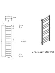 GROTA ECO CLASSIC ����������������� "�������" 300x1200 �������. ����. �����, ����./���. ����. D-1/2"