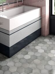 Керамогранитная плитка EQUIPE HERITAGE HEXAGONO Shadow (175х200) серая, 24952 (кв.м.) — изображение 3