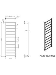 GROTA MODA ����������������� "�������" ������� 530x1800 ������� ����.�����, ������ �����. D-1/2""