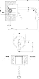 ��������� Gessi Goccia 33684.299 ��� �����������, ������������, ����� 200 ��, ������� �����, ������